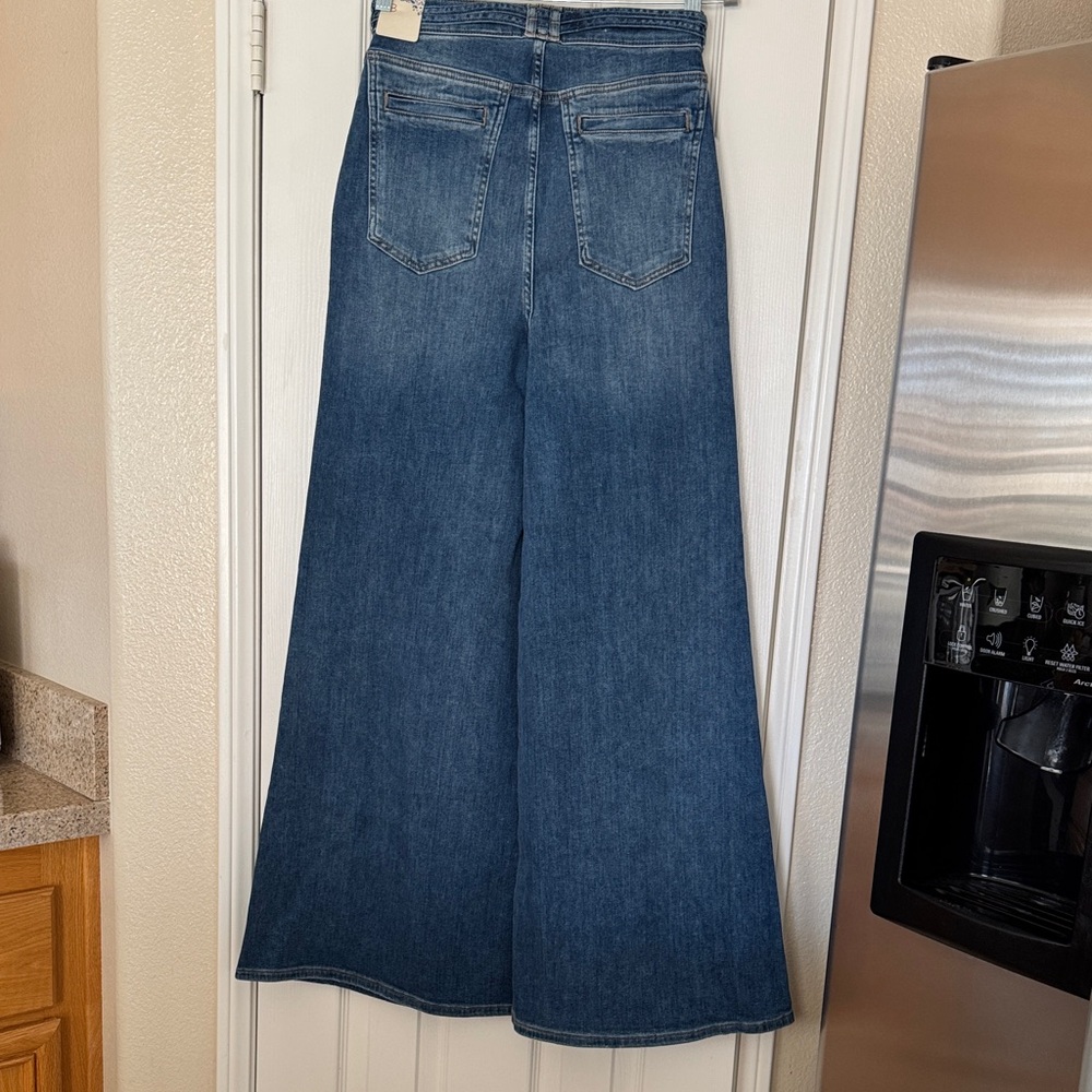 Anthropologie PILCRO Dark Blue Flare Jeans - Picture 8 of 12